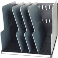 Exacompta Letter Sorter Plastic Black, Grey