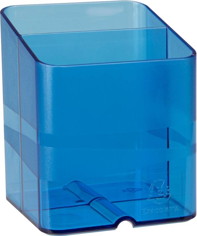 Exacompta Chromaline Pen Box Plastic Royal Blue 7.4 x 7.4 x 9.3 cm