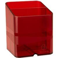Exacompta Chromaline Pen Box Plastic Red Carmin 7.4 x 7.4 x 9.3 cm