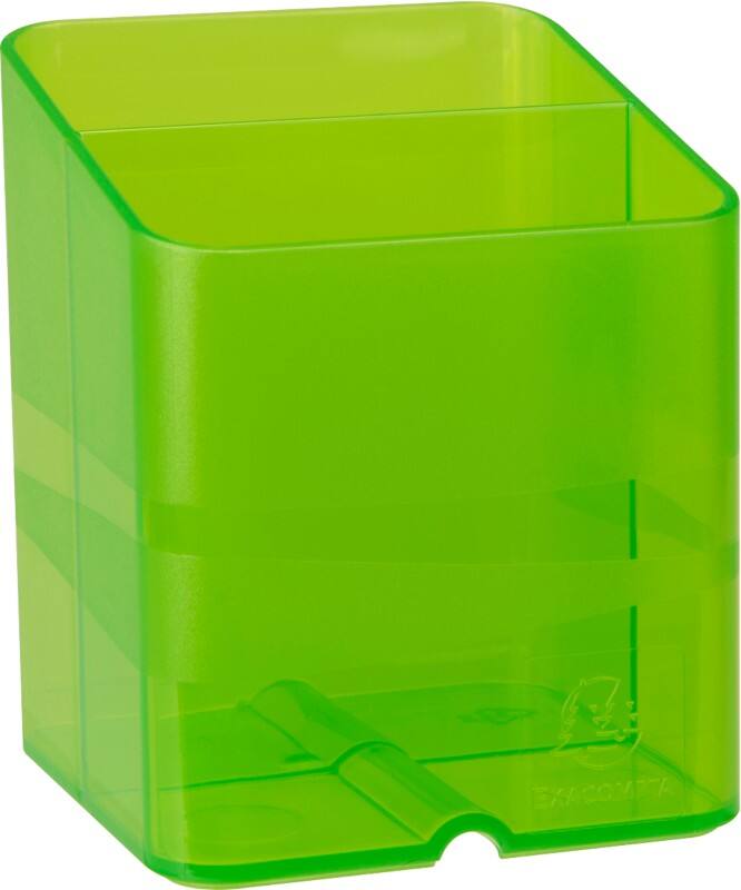 Exacompta Chromaline Pen Box Plastic Anise Green 7.4 x 7.4 x 9.3 cm