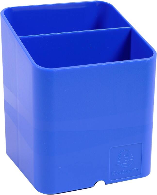 Exacompta Iderama Pen Box Plastic Ice Blue 7.4 x 7.4 x 9.3 cm