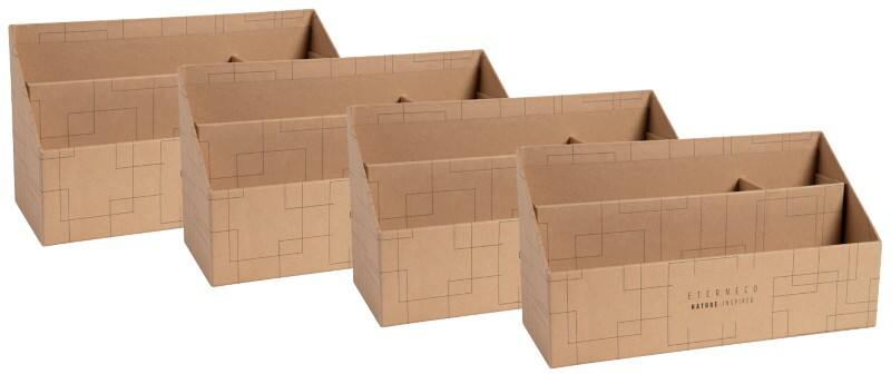 Exacompta Eterneco Letter Holder Brown 10 x 25 x 14 cm 4 Pieces 