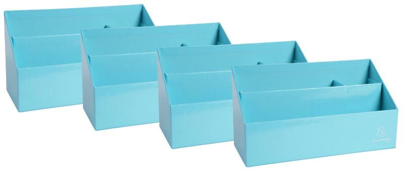 Exacompta Aquarel Letter Holder Pastel Blue 10 x 25 x 14 cm 4 Pieces 