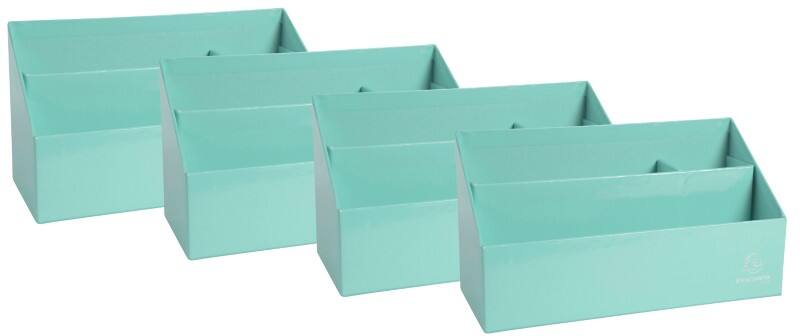 Exacompta Aquarel Letter Holder Pastel Green 10 x 25 x 14 cm 4 Pieces 