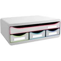 Exacompta Drawer Unit Plastic White Harlequin