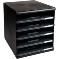 Exacompta Drawer Unit Plastic Dark Grey