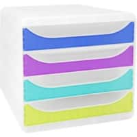 Exacompta Drawer Unit Chromaline Plastic Assorted