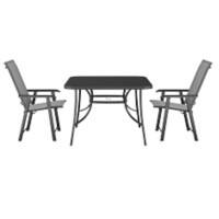 Living and Home Garden Furniture Set Fabric Black LG0541LG0888