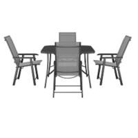 Living and Home Garden Furniture Set Fabric Black LG0542LG0888