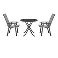 Living and Home Garden Furniture Set Fabric Black LG0789LG0541