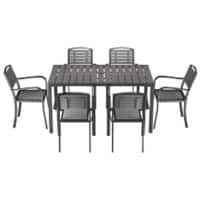 Living and Home Garden Furniture Set WPC (Wood Plastic Composite) Black LG1026LG1030LG1031