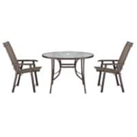 Living and Home Garden Furniture Set Fabric Brown LG0535LG0793