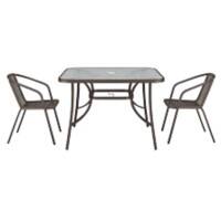 Living and Home Garden Furniture Set Plastic Brown LG0816LG0790