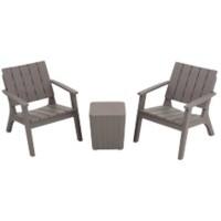 Living and Home Garden Furniture Set Brown LG0919