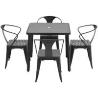 Living and Home Garden Furniture Set WPC (Wood Plastic Composite) Grey LG0939LG0940
