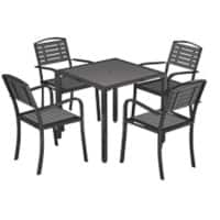 Living and Home Garden Furniture Set WPC (Wood Plastic Composite) Grey LG1017LG1031