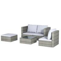Living and Home Garden Furniture Set Rattan Grey PM1069PM1070