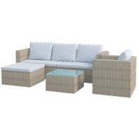 Living and Home Garden Furniture Set Rattan Grey PM1076PM1077PM1078