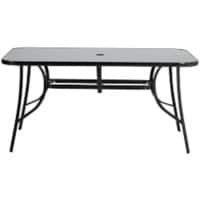 Living and Home Table LG0890 Metal 1,500 x 1,050 x 720 mm