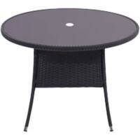 Living and Home Table LG0893 Rattan 1,050 x 1,050 x 720 mm