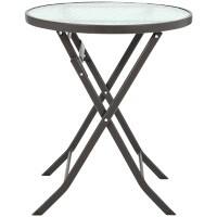 Living and Home Table LG0786 Metal 600 x 600 x 710 mm
