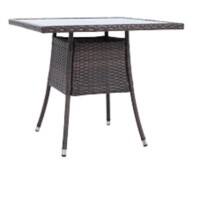 Living and Home Table LG0973 Rattan 800 x 800 x 720 mm