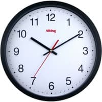 Viking Analog Wall Clock Black 31.5 x 5 cm