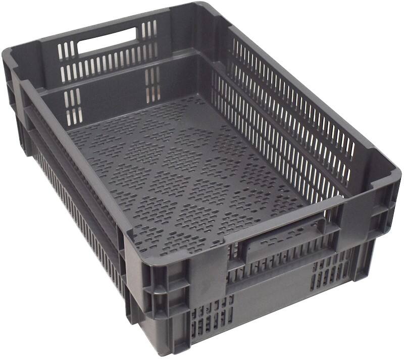 EXPORTA Plastic Crate 38 L Grey 20 cm x 20 cm