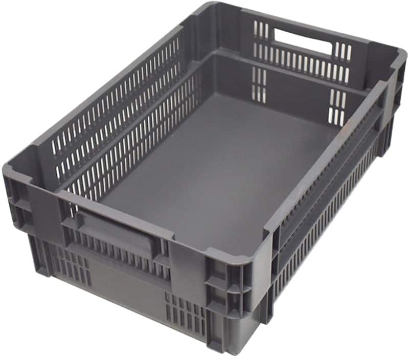 EXPORTA Plastic Crate 38 L Grey 20 cm x 20 cm