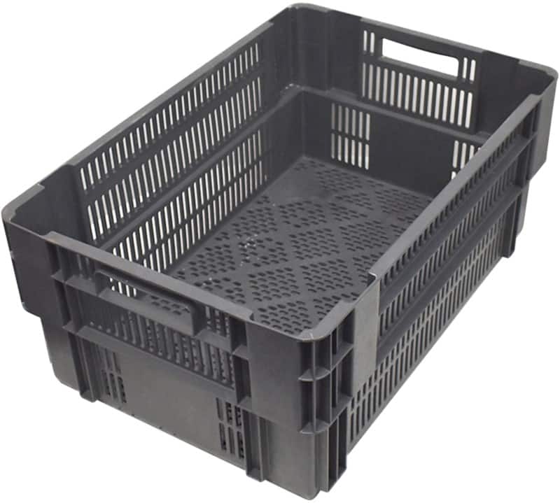 EXPORTA Plastic Crate 49 L Grey 25 cm x 25 cm