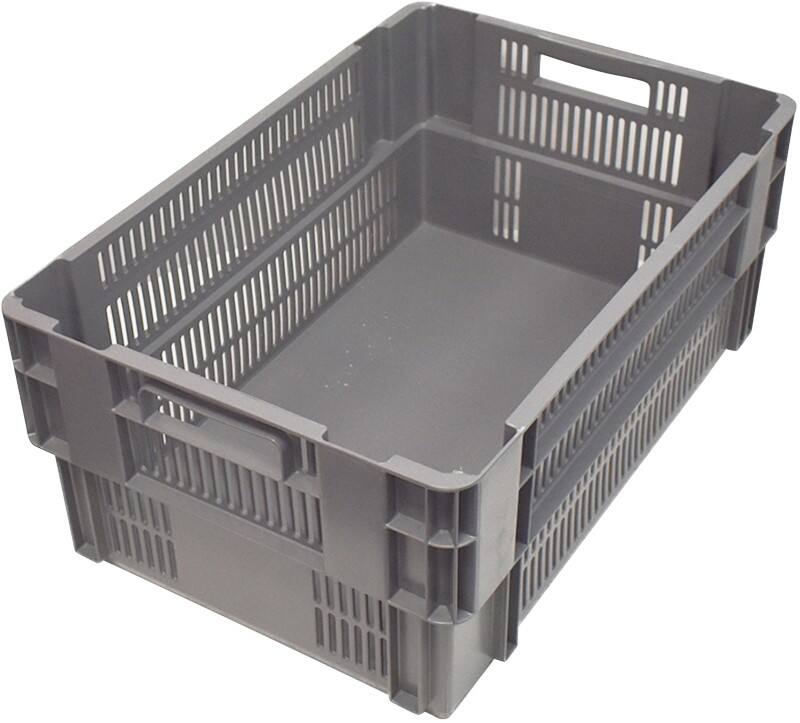 EXPORTA Plastic Crate 49 L Grey 25 cm x 25 cm