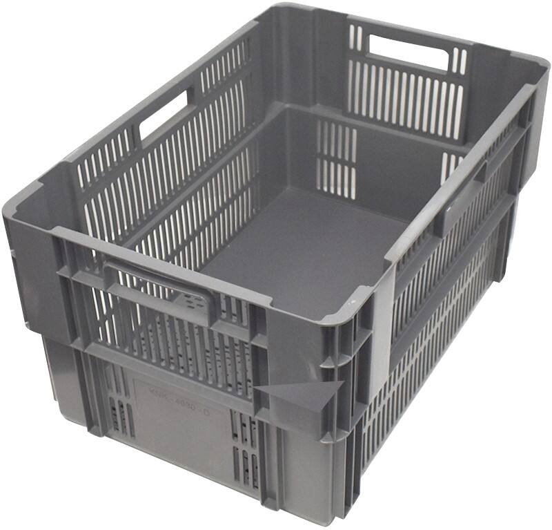 EXPORTA Plastic Crate 59 L Grey 30 cm x 30 cm