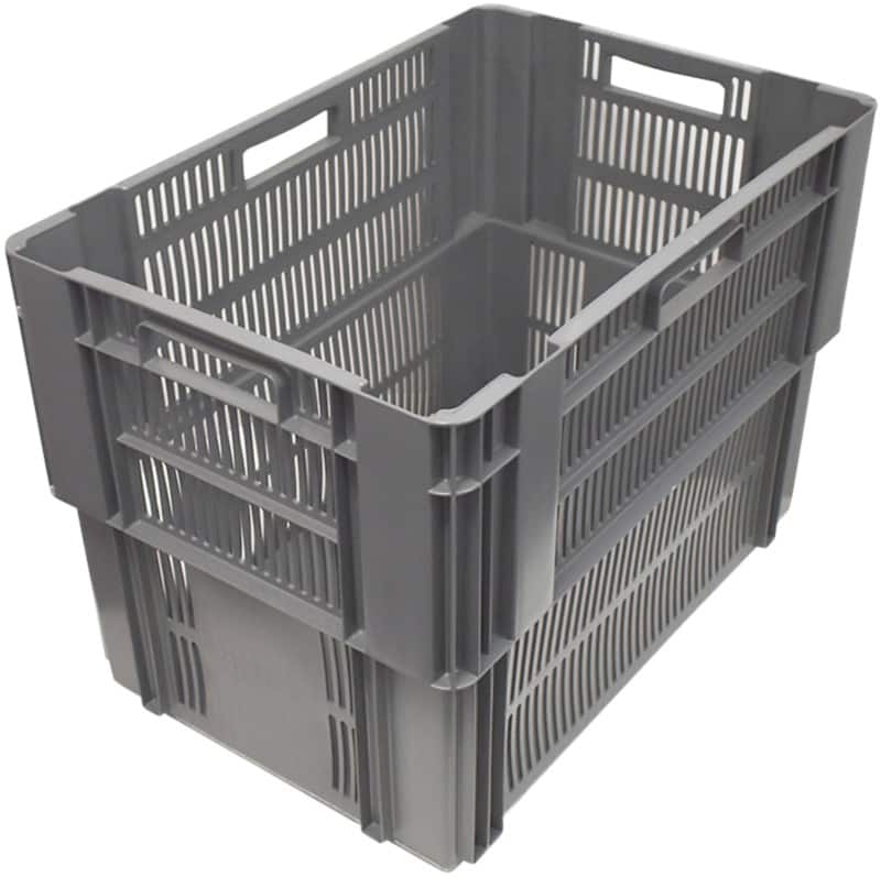 EXPORTA Plastic Crate 80 L Grey 42 cm x 42 cm