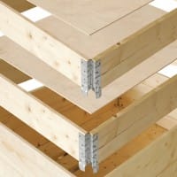 EXPORTA Wood Dividers for Pallet Collar 80 (W) cm Brown