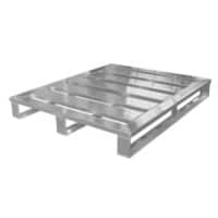 EXPORTA Metal Pallet 100 (W) x 100 x (D) x 15 (H) cm Silver