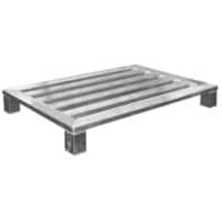 EXPORTA Metal Pallet 80 (W) x 80 (D) x 15 (H) cm Silver