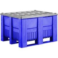 EXPORTA Plastic Pallet 100 (W)100 (D)74 (H) cm Blue