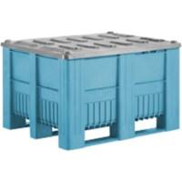 EXPORTA Plastic Pallet 100 (W)100 (D)74 (H) cm Blue