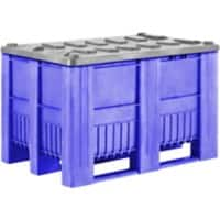 EXPORTA Plastic Pallet 80 (W)80 (D)74 (H) cm Blue