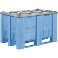 EXPORTA Plastic Pallet 80 (W)80 (D)74 (H) cm Blue