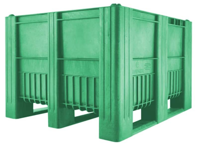 EXPORTA Plastic Pallet 100 (W)100 (D)74 (H) cm Green