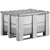 EXPORTA Plastic Pallet 100 (W)100 (D)74 (H) cm Grey