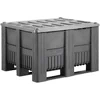 EXPORTA Plastic Pallet 100 (W)100 (D)74 (H) cm Grey