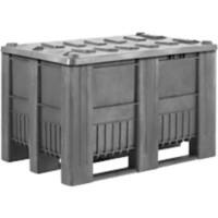 EXPORTA Plastic Pallet 80 (W)80 (D)74 (H) cm Grey