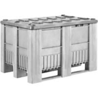 EXPORTA Plastic Pallet 80 (W)80 (D)74 (H) cm Grey