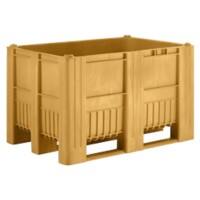 EXPORTA Plastic Pallet 80 (W)80 (D)74 (H) cm Yellow