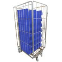 EXPORTA Metal Transport Roller 70 (W)80 (D)170 (H) cm Silver