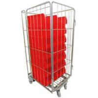 EXPORTA Metal Transport Roller 70 (W)80 (D)170 (H) cm Silver