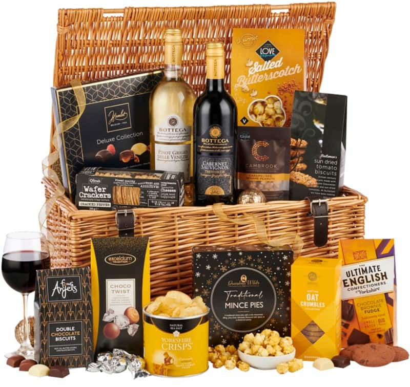 Hampers of Distinction Fireside Feast Hamper Basket