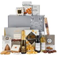 Spicers of Hythe Christmas Hamper Basket Silver Frost